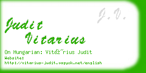 judit vitarius business card